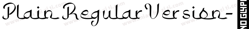 Plain RegularVersion字体转换
